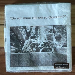Shannon Martin Girl Designer Do You Know The Way To Cabernet?3 Ply Napkins